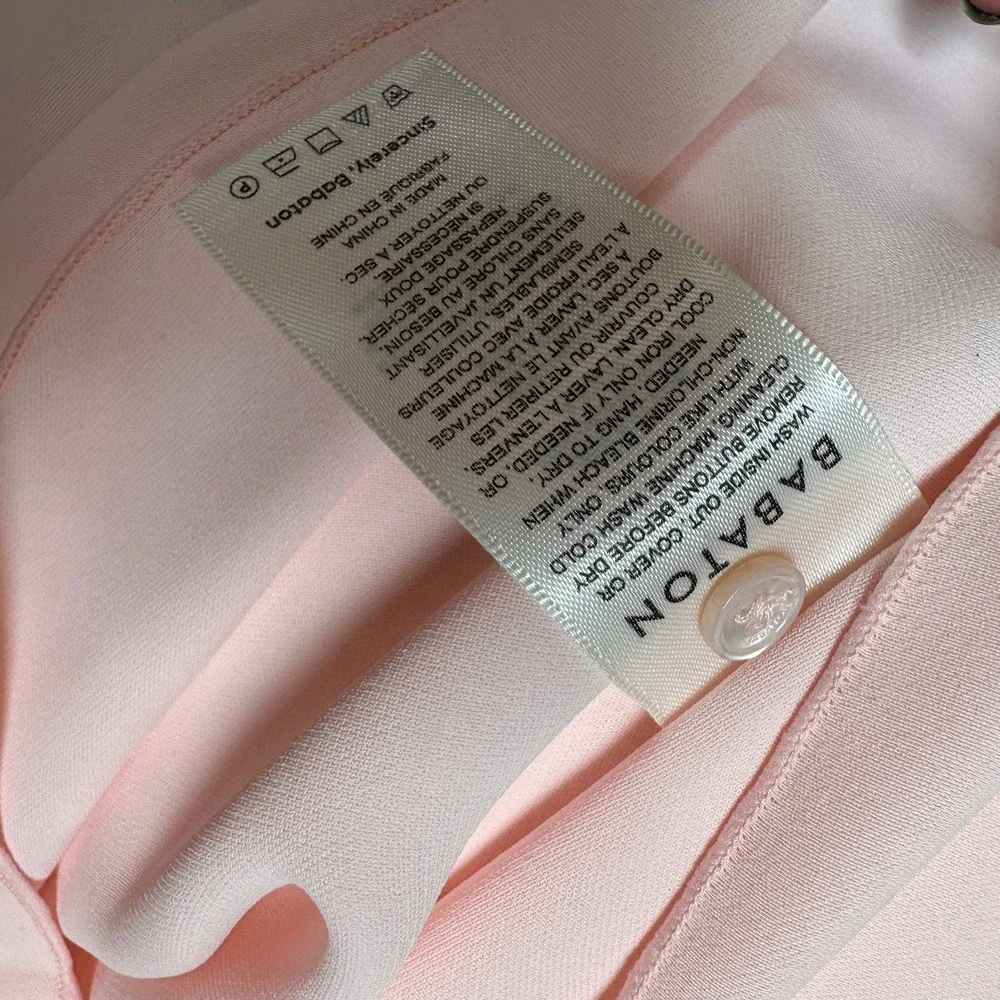 Aritzia Babaton Hamptons Dress Soft Blush Pink NEW Size 0 - Picture 11 of 13
